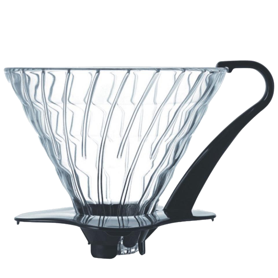 Hario Glass Coffee Dripper V60 02 - Black